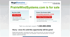 Desktop Screenshot of prairiewindsystems.com