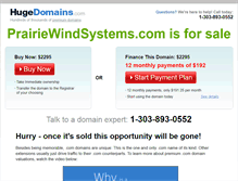 Tablet Screenshot of prairiewindsystems.com